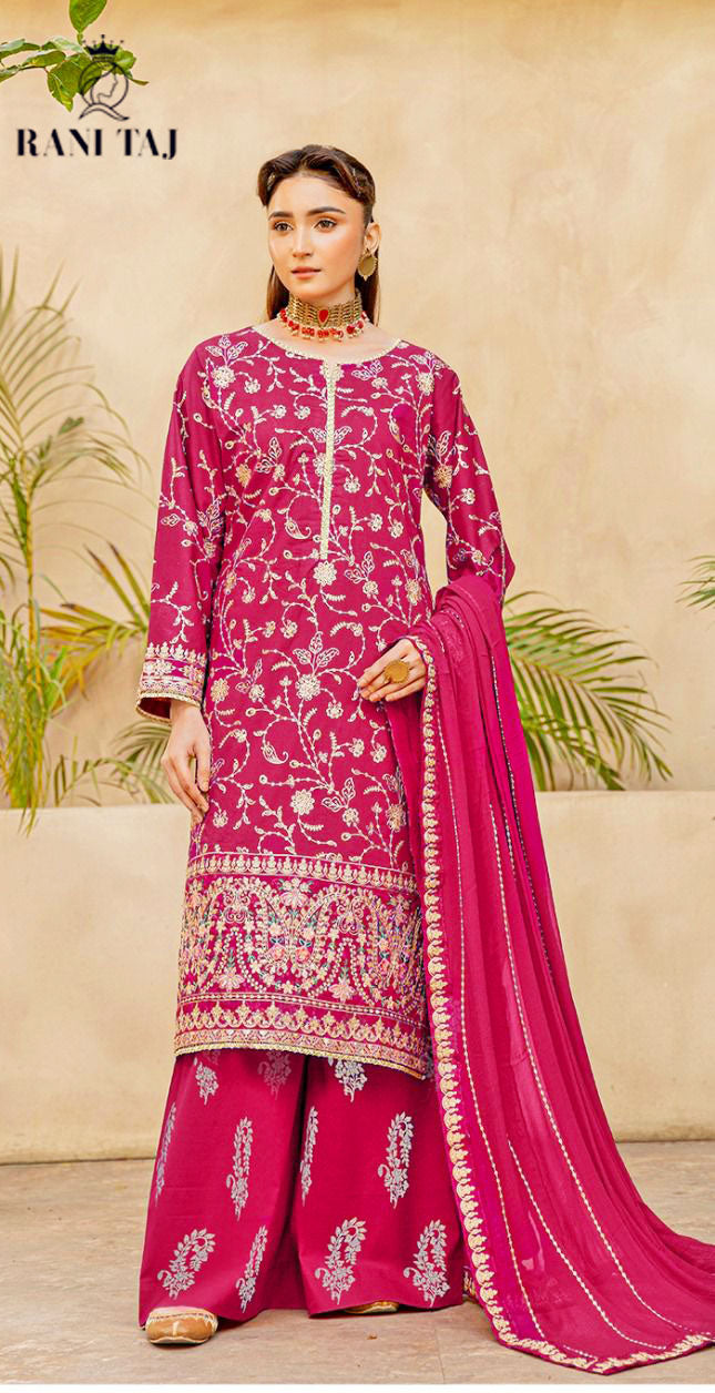 Premium Embroidered Lawn Suit RT-08
